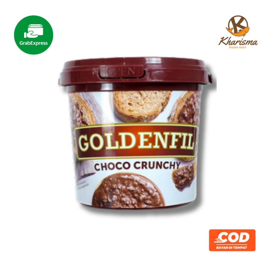 

Goldenfil Choco Crunchy Selai Coklat 1kg Kharisma Frozenmart