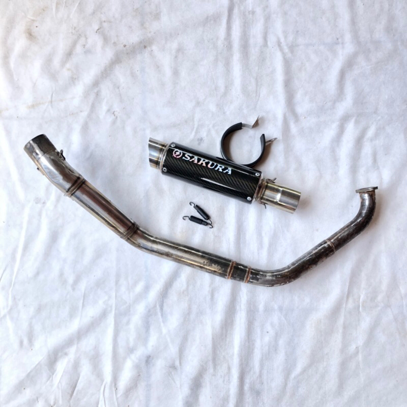 (SECOND ORIGINAL) Knalpot Sakura Japan Muffler Second original Yamaha R15 V3V4 MT15 Vixion R dan XSR