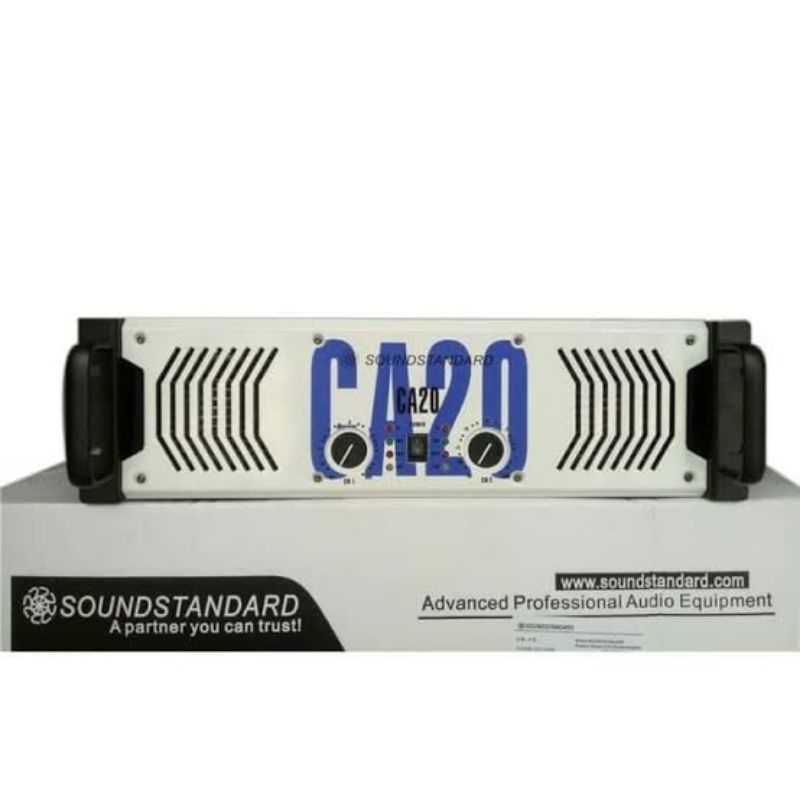 POWER AMPLIFIER SOUNDSTANDARD CA20 NEW STEREO CA 20 PUTIH