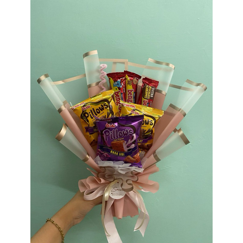 

Buket Snack murah/Bouquet Bunga/Wisuda/Hari guru/Valentine/Kado Teman