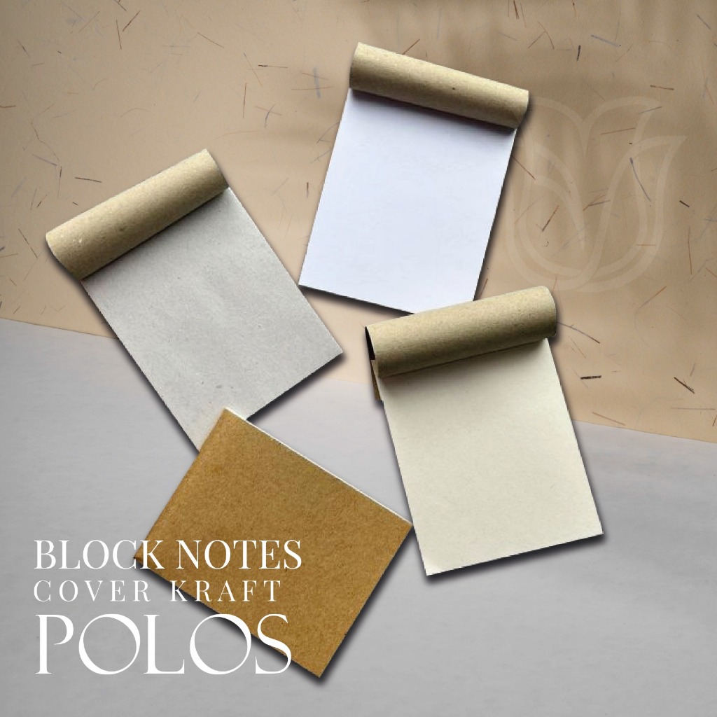 

BLOCK NOTES COVER KRAFT POLOS/Notes Kraft/Notes Murah Block Lem/ Buku Catatan Mini