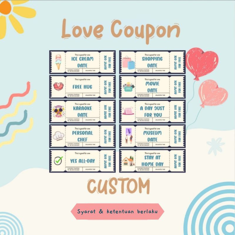 Love Coupon / Kupon Love / Coupon Relationship / Kupon Relationship
