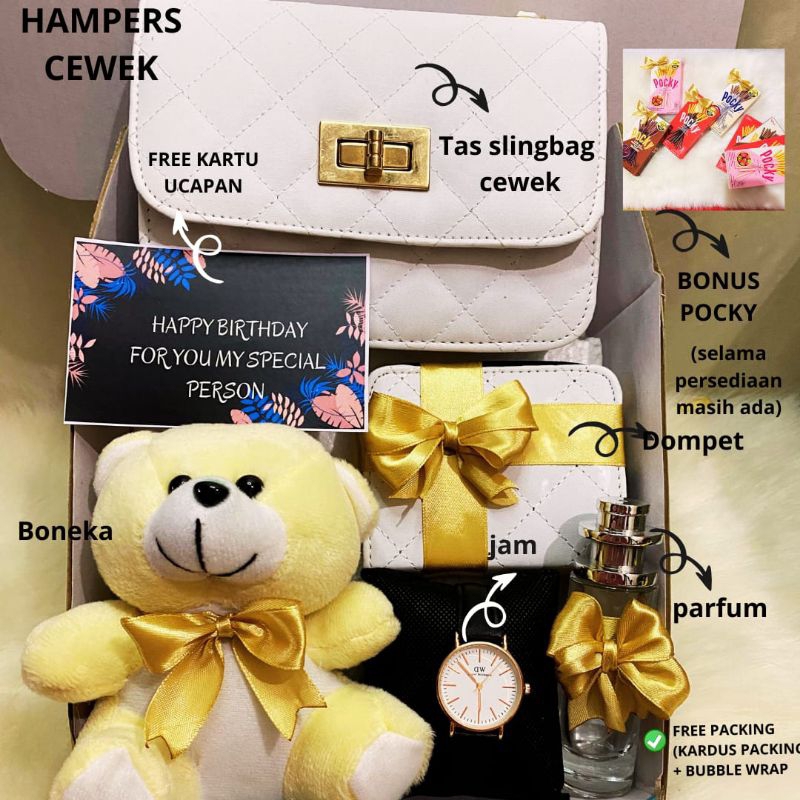 HAMPERS MURAH CEWEK/HAMPERS HADIAH ULANG TAHUN/HADIAH SEMPRO/HADIAH WISUDA/HADIAH GRADUATION/HADIAH 