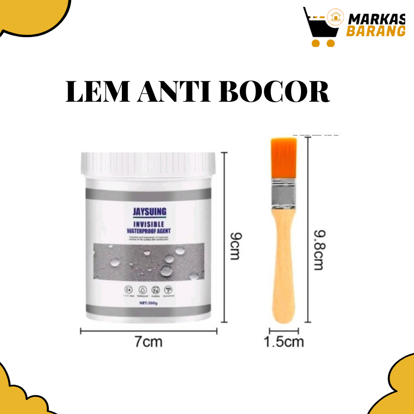 Jaysuing Lem Transparant Waterproof Anti Bocor 300gr