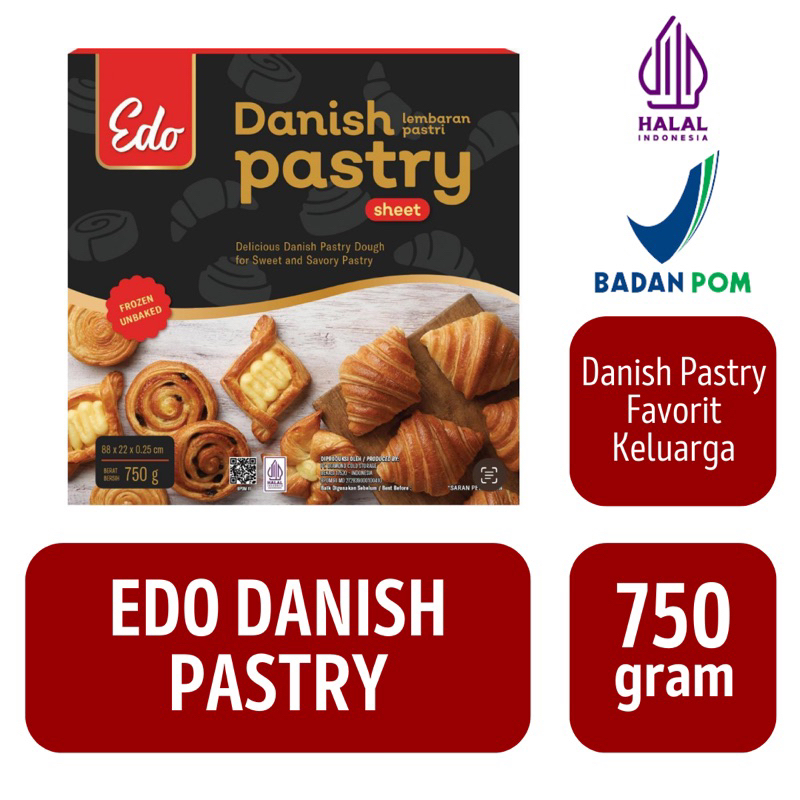 

Edo Danish Pastry | Edo Puff Pastry [4 lembar]