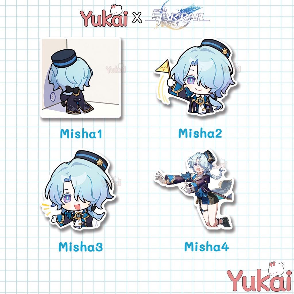 

Stiker Misha Honkai Star Rail (HSR) Premium, Sticker Anime Waterproof