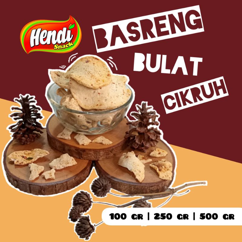 

KRIPIK BASRENG BULAT CIKRUH / KERIPIK BAKSO GORENG GURIH ORIGINAL