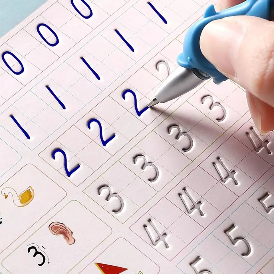 

Buku Ajaib Belajar Menulis Anak / Latihan Menghitung Menggambar Tulis Huruf Dan Angka / Sank Magic Practice Writing Book / 1 Set Buku Isi 4 + Pulpen Buku Prasekolah Paud TK / Edukasi Hadiah Kado Ulang Tahun Anak Reuseable Alphabet Math Drawing Number