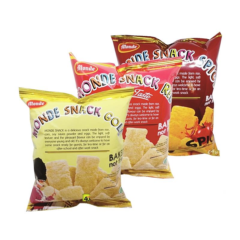 

Monde Snack - Cemilan Ekstrudat Renyah - Kemasan KECIL 30gr