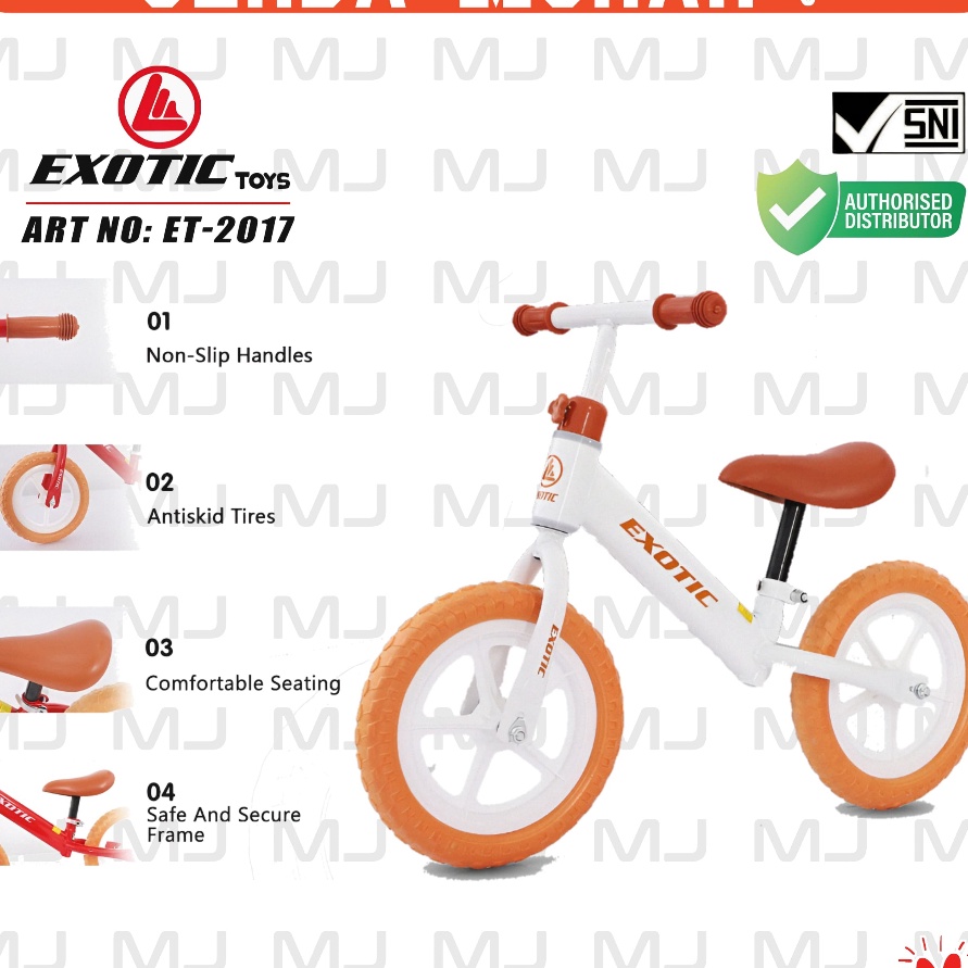Paling Laku Sepeda anak balance bike AT791Exotic 217 pushbike