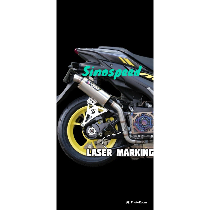 Knalpot Shijiro MT GP-Power New Aerox New nmax inlet 45