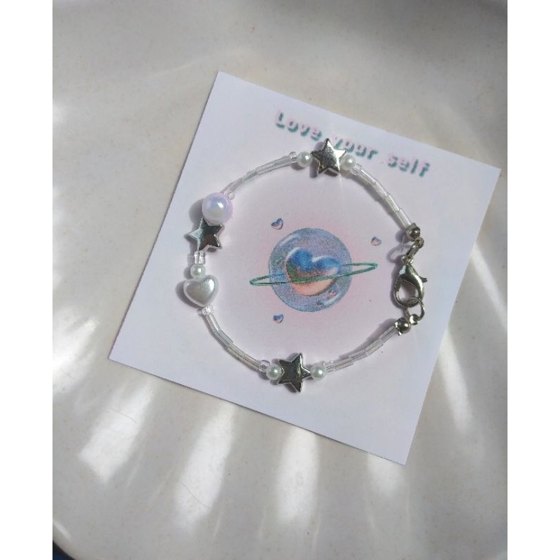 Gelang manik bintang/gelang manik/gelang manik korea/gelang aesthetic/perhiasan/aksesoris/gelang kor