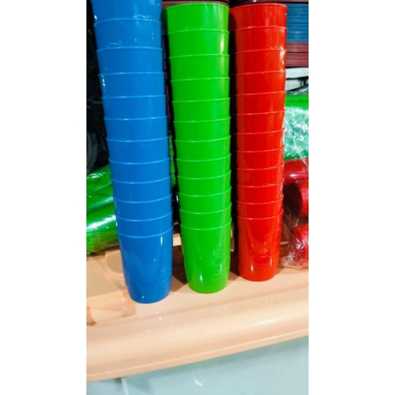 CANGKIR PLASTIK 1LUSIN ISI 12PCS MURAH RANDOM