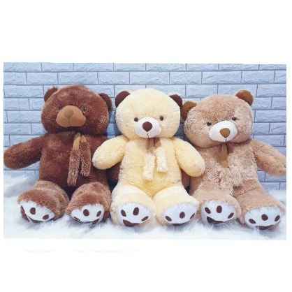 Boneka Teddy Bear Syal Telapak 90cm - Boneka Beruang - Boneka Murah Toys Teddy Bear Syall Rasfur Sup