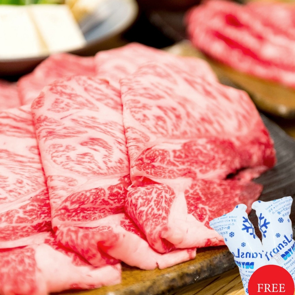 

Japanese Wagyu Beef Sirloin A5 sliced 3mm 250gr