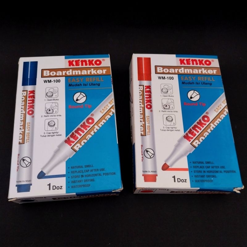 

(1 pack) Spidol WhiteBoard Papan Tulis Kenko