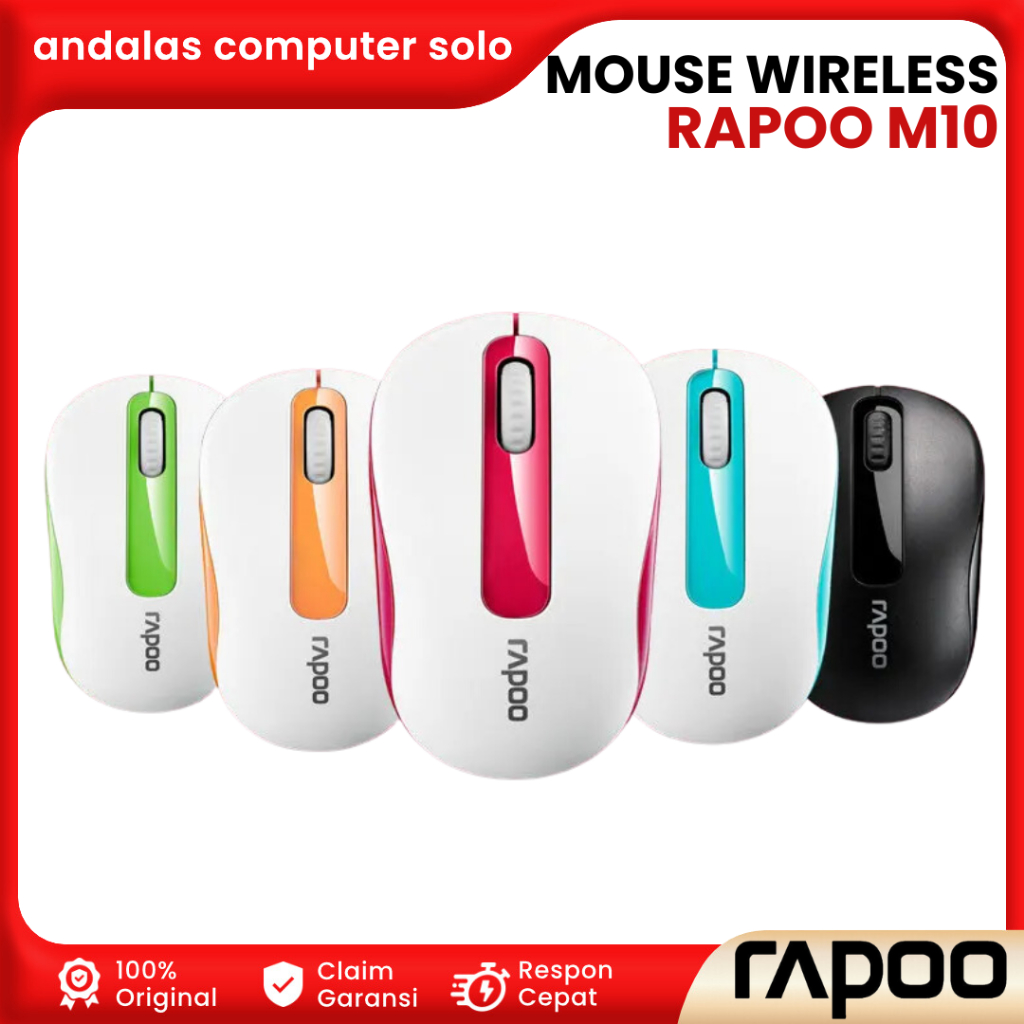 MOUSE WIRELESS OPTICAL RAPOO M10 PLUS WIRELESS MOUSE M-10 PLUS