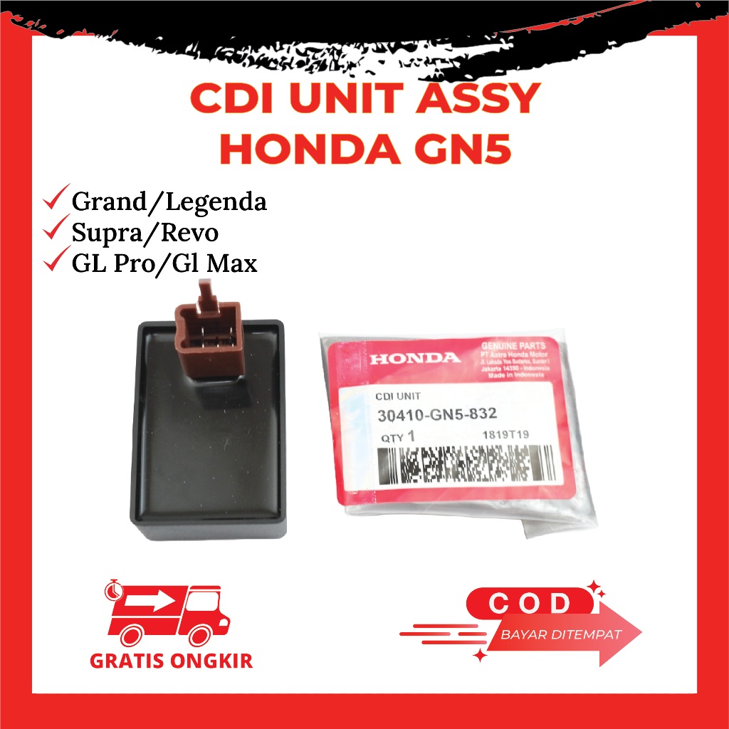 CDI Assy Honda Supra X Grand Revo Lama Ori GN5 / CDI Grand Supra Legenda Prima Asli Kode GN5