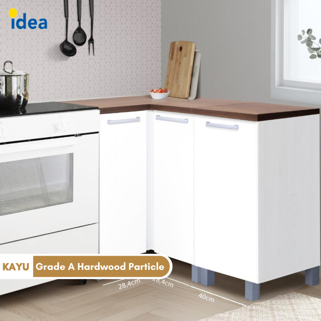 Kitchen Set IDEA Furniture INDIANA Lemari Kabinet Dapur Kayu Bawah