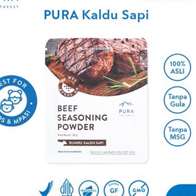 

PURA SEASONING KALDU SAPI ASLI NON MSG 20gr