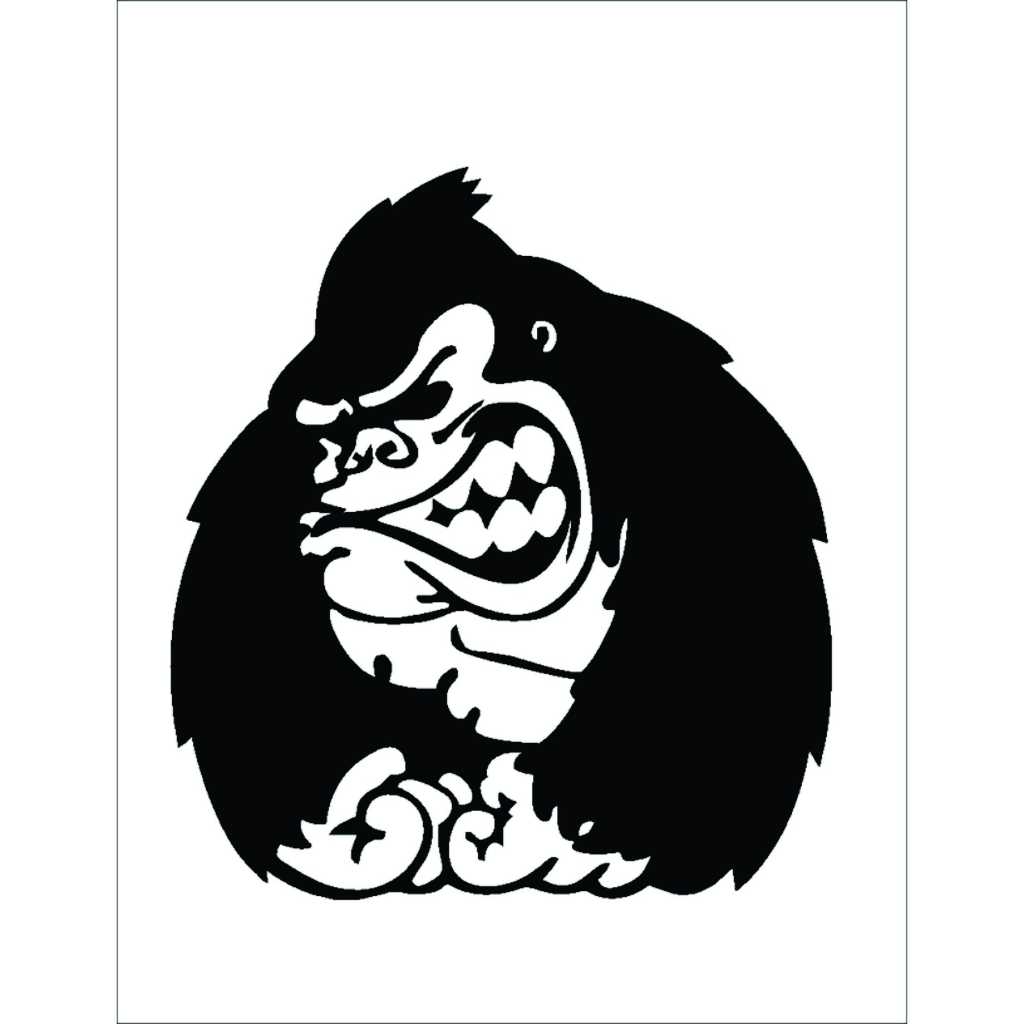 1446 Cutting stiker motor dan mobil Kingkong