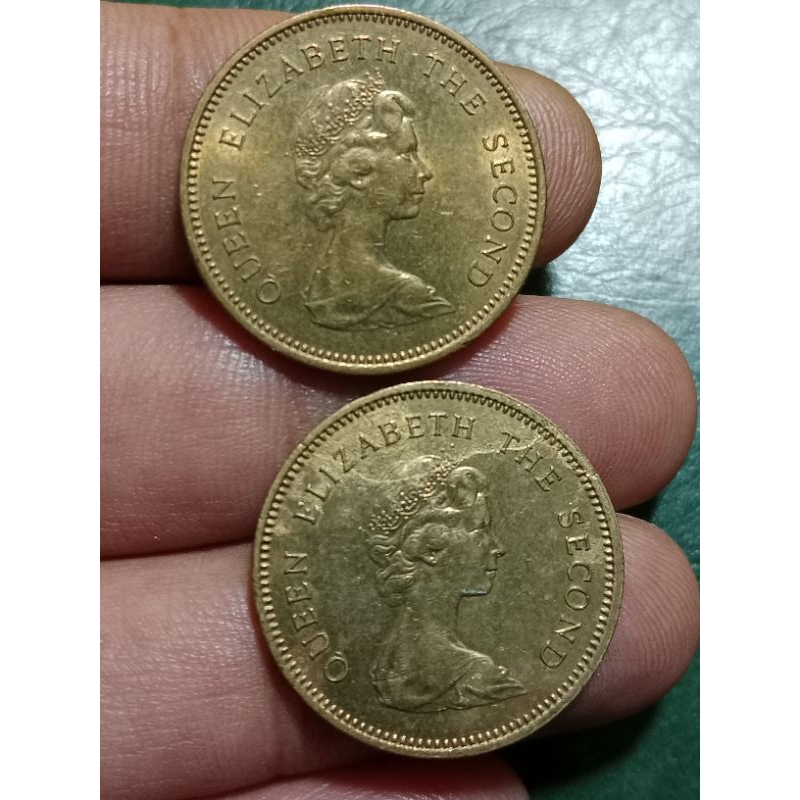 Koin Error Hongkong 50 Cents tahun 1980