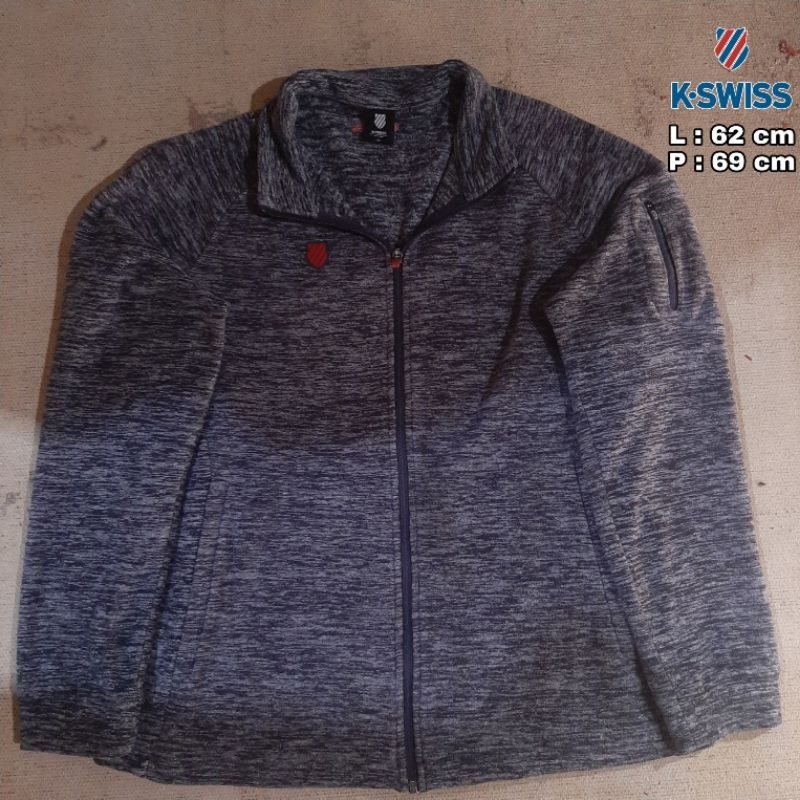 Jaket Kswiss* Tebal warna Abu Murah Kekinian