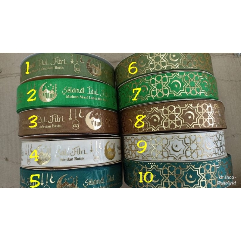 

pita lebaran grosgrain rol (50 yard)