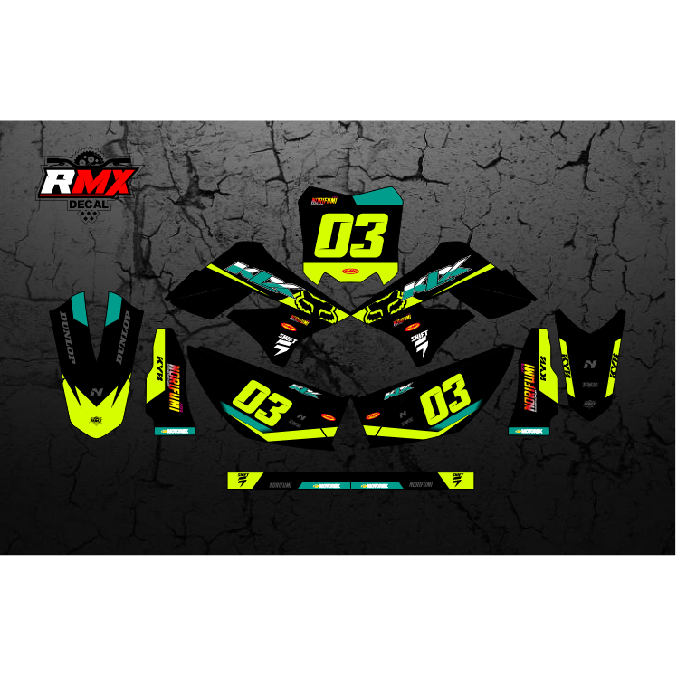 DECAL KLX 150 S/L FULLBODY (034) DEKAL STIKER D-TRACKER DTRACKER DTX LAMA 2009 2010 2011 2012 2013 2