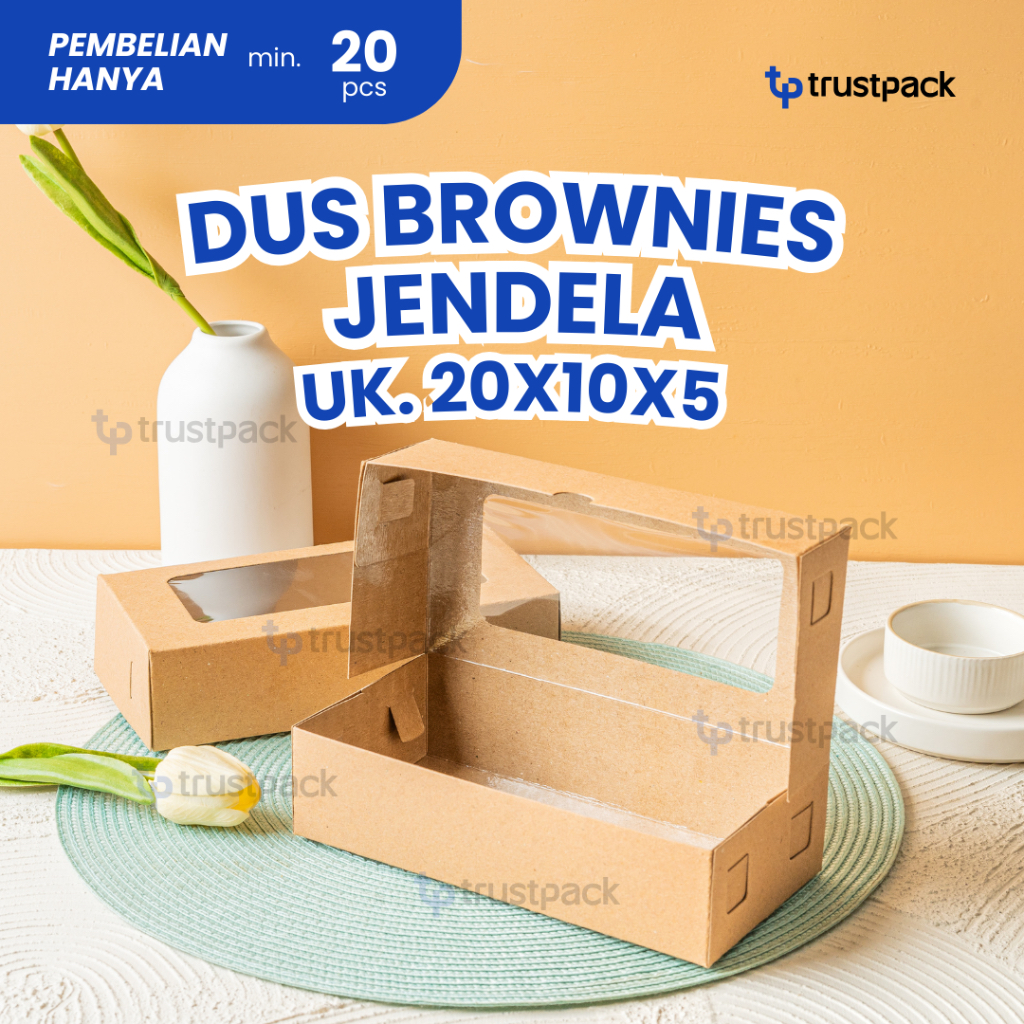 

Dus Kraft 20x10x5 Laminasi/dus brownies/dus coklat/dus kraft/dus bolen