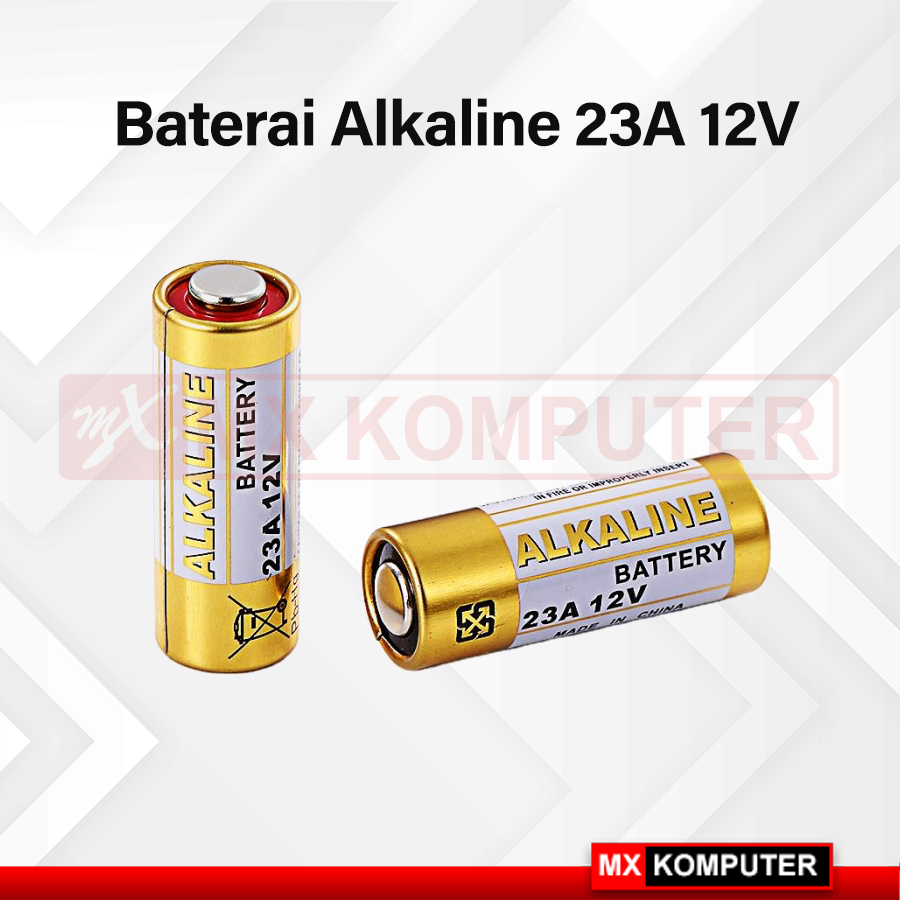 Baterai Alkaline 23A 12V Battery ALKALINE 23A 12V Batu Batre Mini Alarm A23