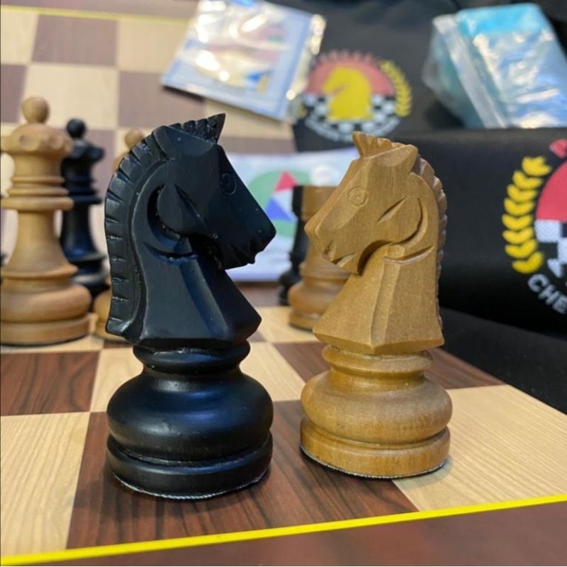 Papan Set Catur Kayu Profesional Wood Chess Board