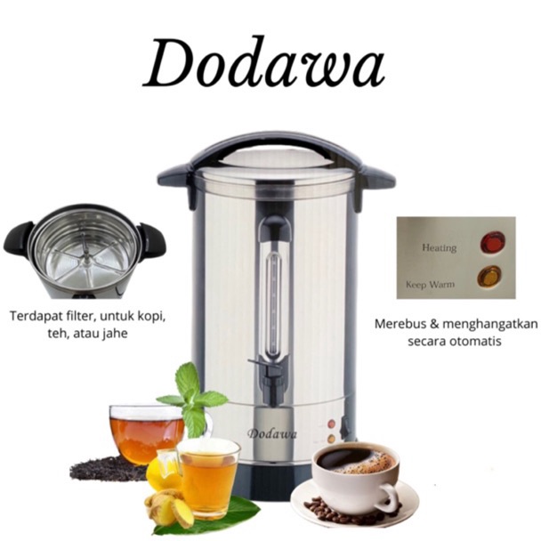 yg Dodawa Water  Coffee Boiler DUA LAPIS STAINLESS 88 dan 68 Liter  pemanas air dan kopi listrik  te