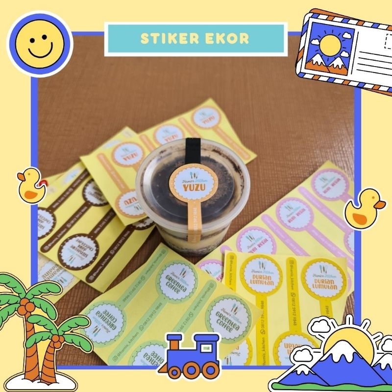 

Sticker Packaging Cutting Ekor 125 Pcs Bebas Custom Suka-Suka