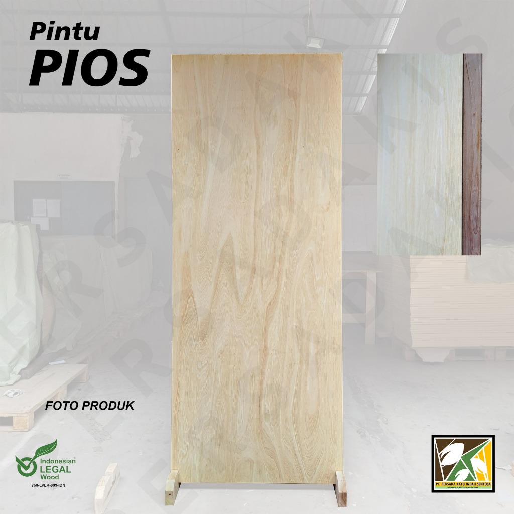 Daun Pintu Triplek Minimalis - PIOS - dengan finishing/polos - satuan