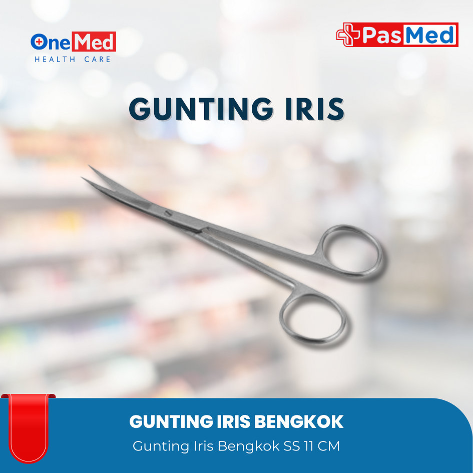 

PASMED | Gunting Jaringan Bengkok / IRIS EYE Scissor Curved - Gunting Iris Bengkok - Gunting Alis Mata Bengkok