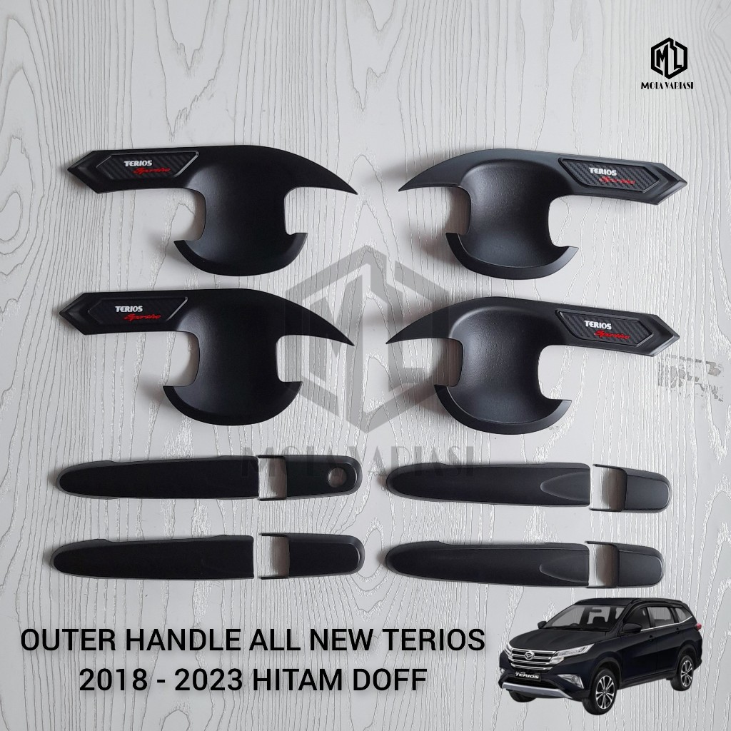 Cover Handle Outer Pintu Daihatsu All New Terios 2018 - 2023 Hitam Doff