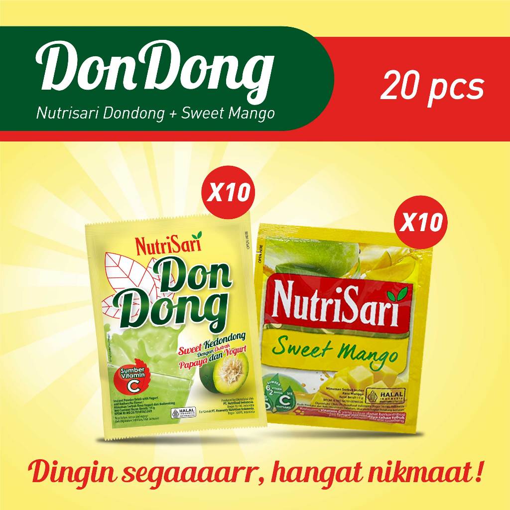 

Nutrisari Dondong Paket Nutrisari Sweet Mango (2x10 sachet)