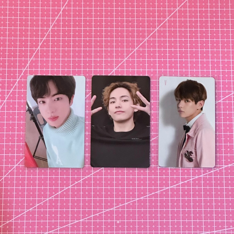 BTS JIN TAEHYUNG/V DVD SPEAK YOURSELF SOWOOZOO AND JAPAN I NEED U ALBUM PHOTOCARD