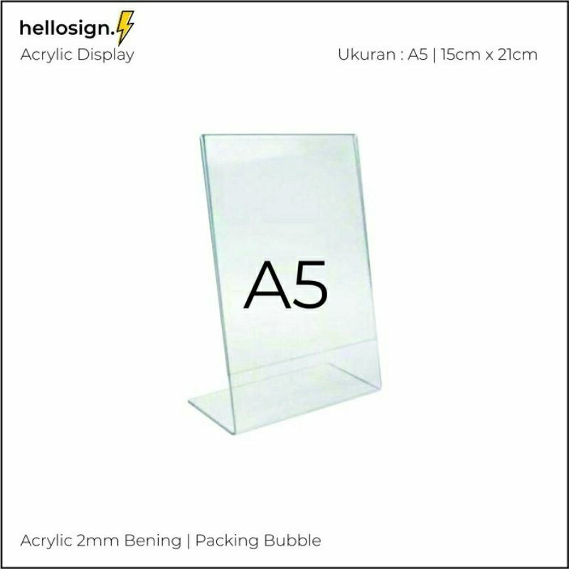 Akrilik Qris Type L A5 per5 pcs
