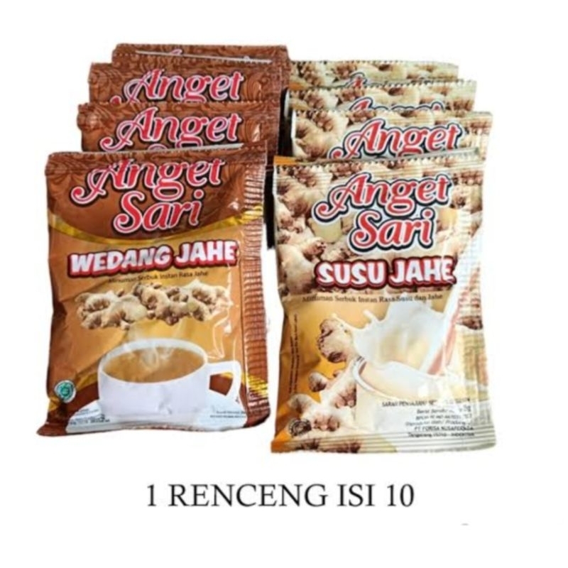 

Anget Sari Susu Jahe / Weddang Jahe 1Renceng 10pcs@