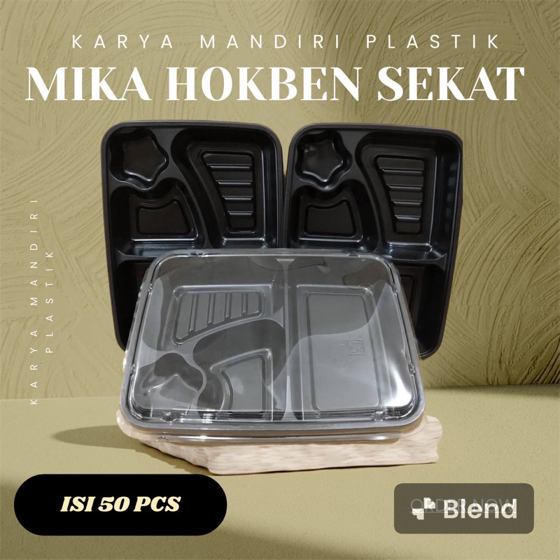 MIKA HOKBEN / BENTO SEKAT 50 PCS