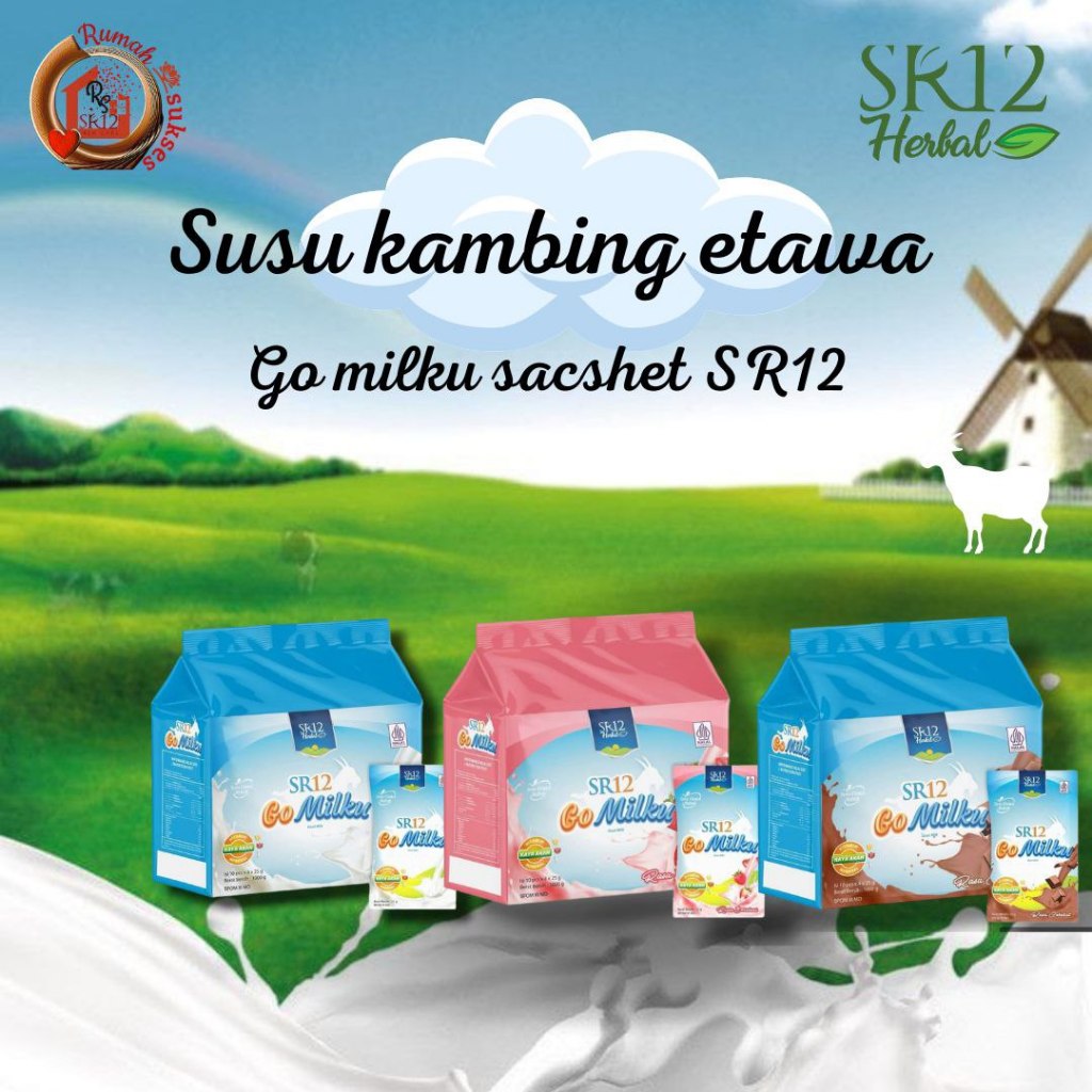 

Susu kambing etawa go milku sr12 kemasan sachet semua rasa