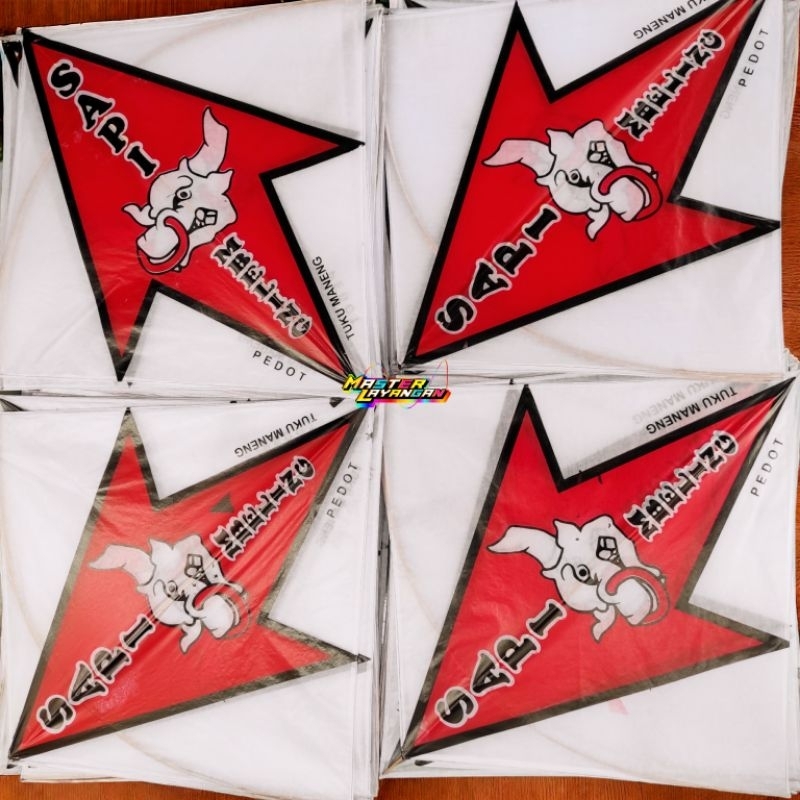 BIG SALE Layangan sukhoi lilitan SUPER EDITION MOTIF SAPI - layangan sukhoi super -layangan sukhoi s