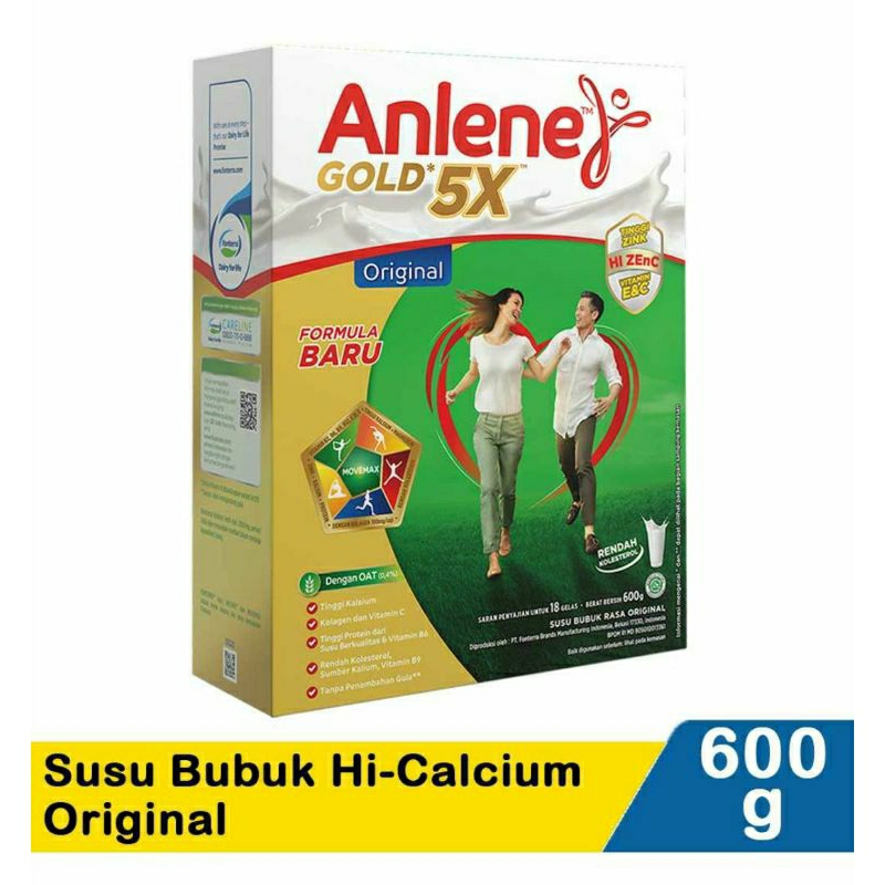 

Anlene Gold 600gr Original/Cokelat 5x Hi-Calcium