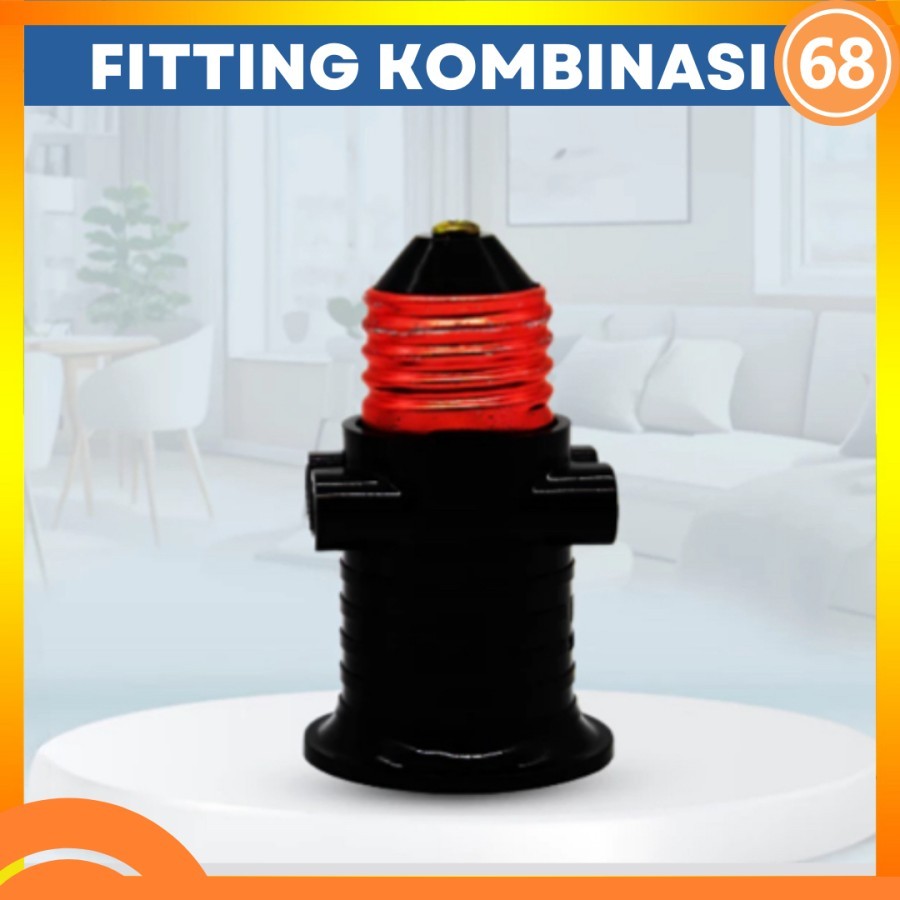 Fitting Lampu Kombinasi / Fitting Kombinasi E27 Mikawa SNI