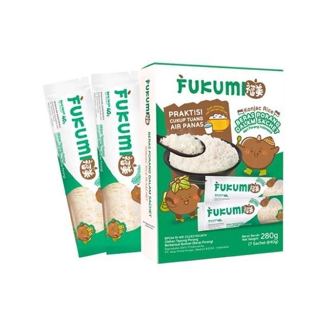 

FUKUMI BERAS PORANG BOX SACHET - 1 BOX (7 SACHET)