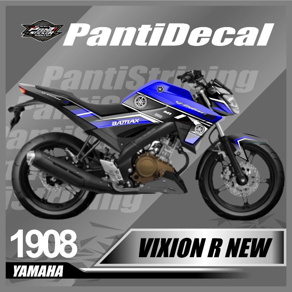 Sticker Decal Motor Vixion R NEW Desain Motif Grafis Minimalis- sticker striping aksesoris vixion r 