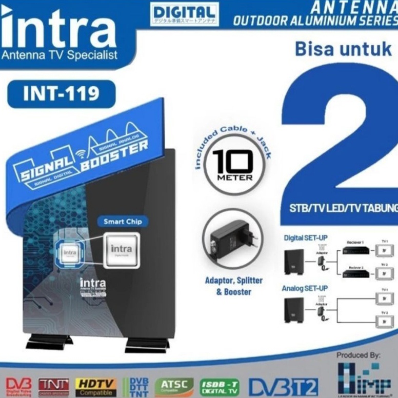 ART D7I Antena Digital Intra 119  Antena TV INT 119 Receiver TV