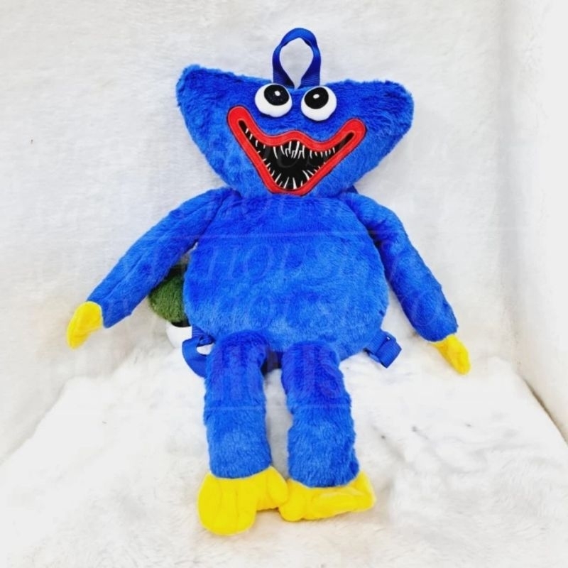 Ransel Huggy Wuggy Body L Tas Boneka Huggy Wuggy Biru L Tas Poppy Playtime L
